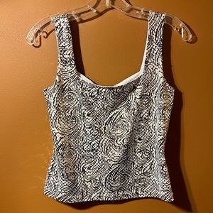 Disco Swirl Vintage Shiny Top